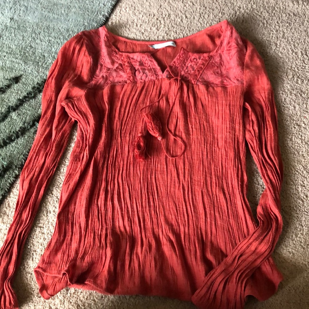 Boho Blood Orange top